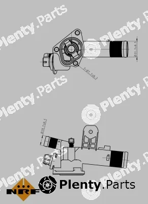 NRF 725056 — Thermostat, coolant EASY FIT