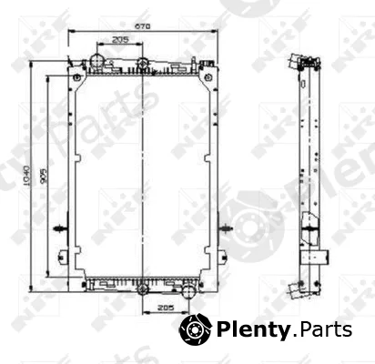 NRF 509586 — Radiator, engine cooling