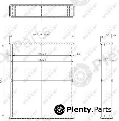 NRF 24630 — Core, radiator