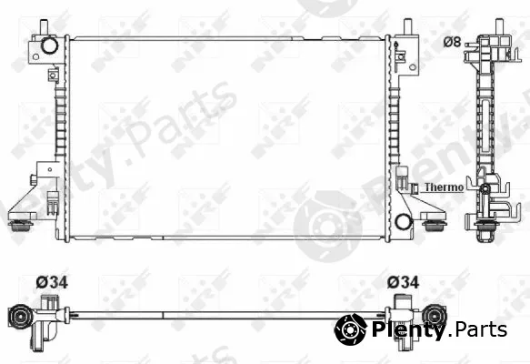 NRF 53160 — Radiator, engine cooling