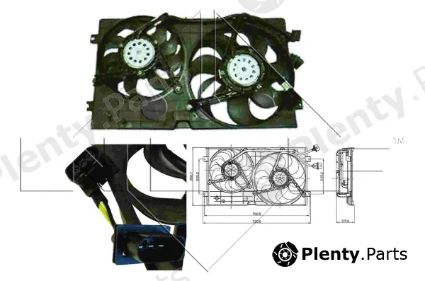 NRF 47403 — Fan, engine cooling