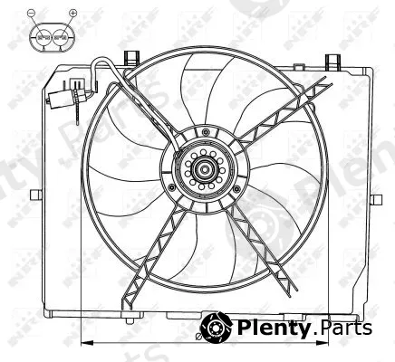 NRF 47066 — Fan, engine cooling