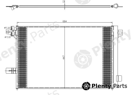 NRF 350369 — Condenser, air conditioning EASY FIT