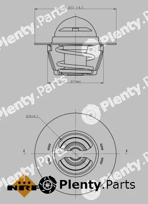 NRF 725128 — Thermostat, coolant