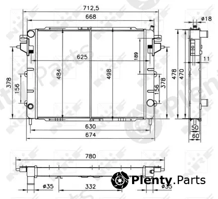 NRF 52144 — Radiator, engine cooling