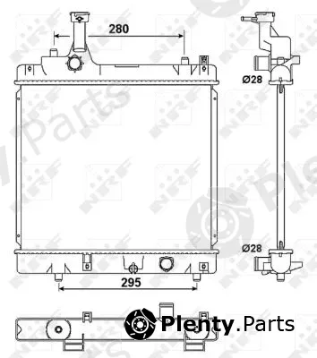 NRF 53078A — Radiator, engine cooling