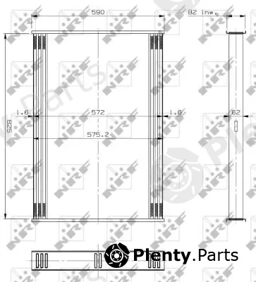 NRF 19149 — Radiator Core, charge air cooler