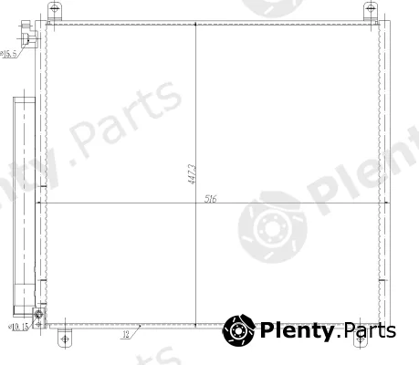 NRF 350497 — Condenser, air conditioning EASY FIT