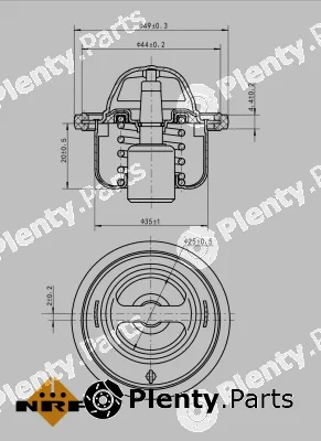 NRF 725146 — Thermostat, coolant EASY FIT