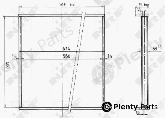 NRF 14624 — Core, radiator