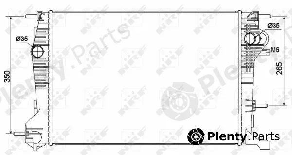 NRF 53136 — Radiator, engine cooling