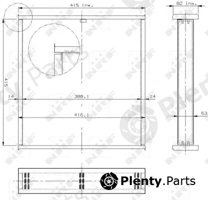 NRF 13105 — Core, radiator