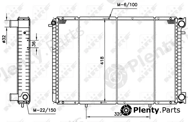 NRF 58153 — Radiator, engine cooling