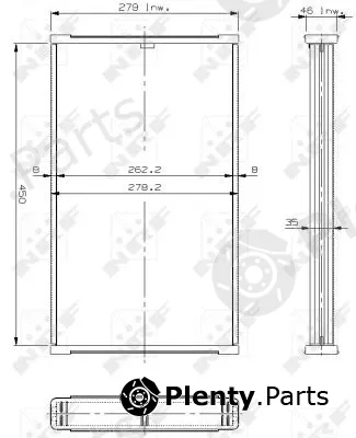 NRF 17306 — Core, radiator