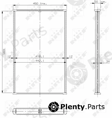 NRF 13360 — Core, radiator