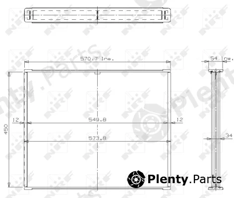 NRF 14238 — Core, radiator
