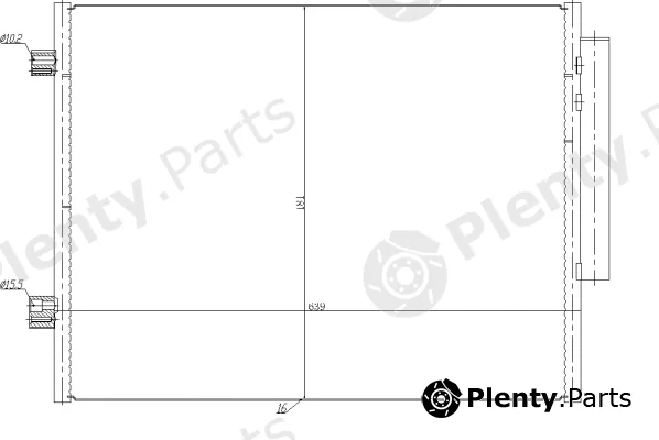 NRF 350458 — Condenser, air conditioning EASY FIT
