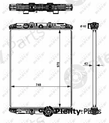 NRF 529551 — Radiator, engine cooling