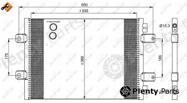 NRF 35909 — Condenser, air conditioning EASY FIT