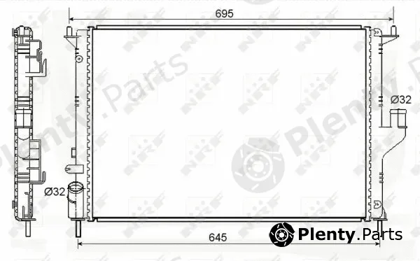 NRF 53118A — Radiator, engine cooling Economy Class