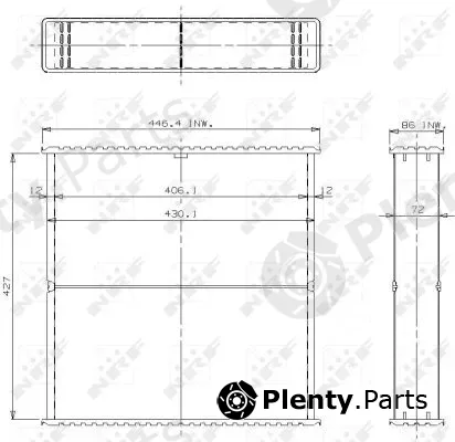 NRF 24631 — Core, radiator