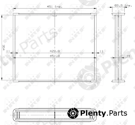 NRF 14653 — Core, radiator