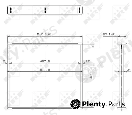 NRF 13031 — Core, radiator