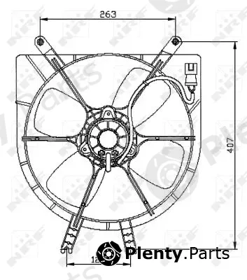 NRF 47042 — Fan, engine cooling