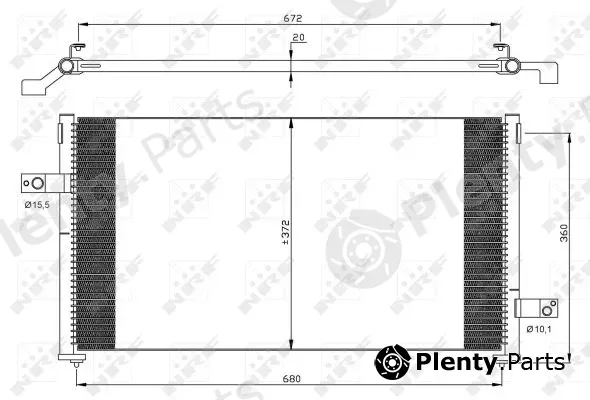 NRF 35877 — Condenser, air conditioning EASY FIT