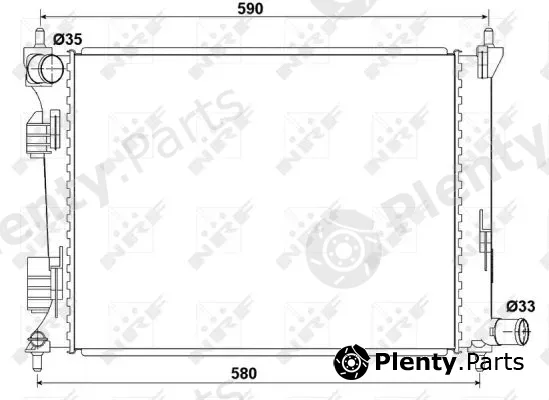 NRF 53166 — Radiator, engine cooling