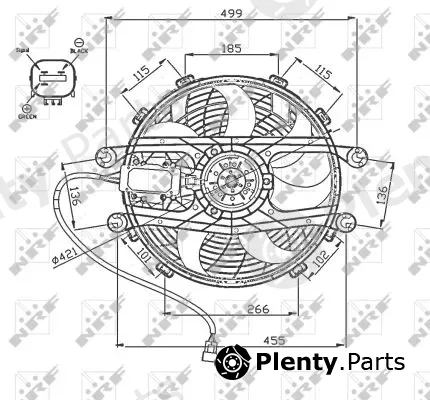 NRF 47747 — Fan, engine cooling