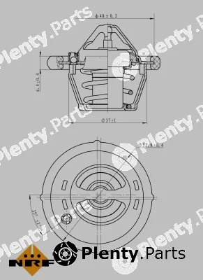 NRF 725159 — Thermostat, coolant EASY FIT