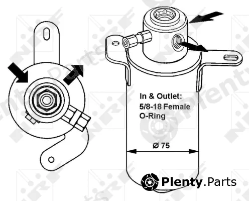 NRF 33039 — Dryer, air conditioning EASY FIT