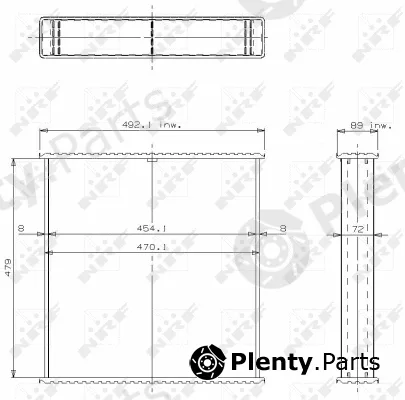 NRF 24366 — Core, radiator