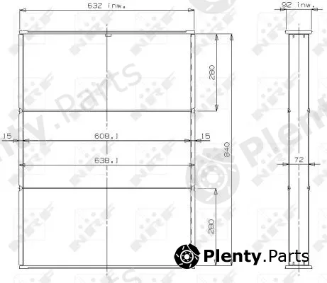 NRF 13301 — Core, radiator