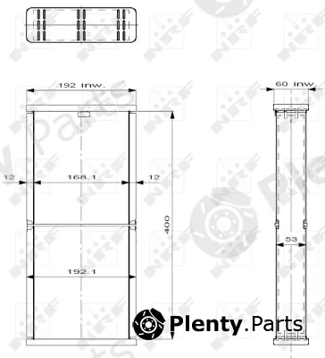 NRF 13930 — Core, radiator