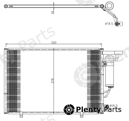 NRF 350456 — Condenser, air conditioning EASY FIT