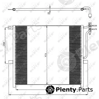 NRF 35468 — Condenser, air conditioning EASY FIT