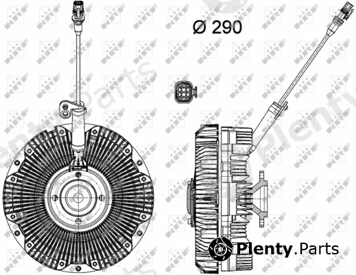 NRF 49168 — Clutch, radiator fan