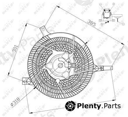 NRF 47572 — Fan, engine cooling