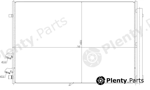 NRF 350477 — Condenser, air conditioning EASY FIT