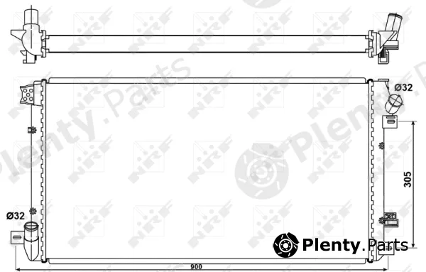 NRF 53076 — Radiator, engine cooling