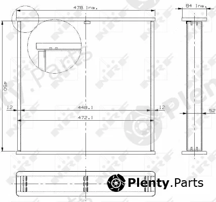 NRF 13034 — Core, radiator