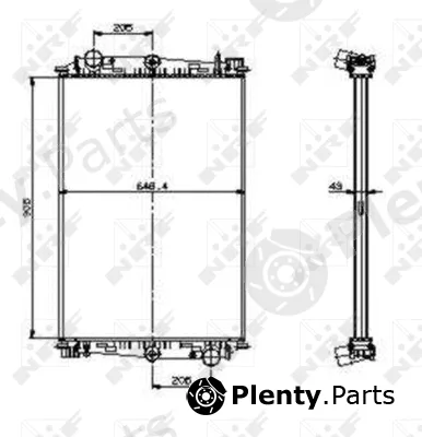 NRF 519586 — Radiator, engine cooling