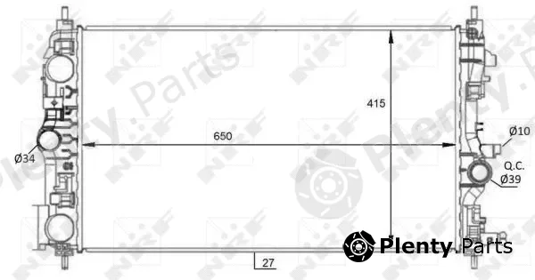 NRF 59076 — Radiator, engine cooling