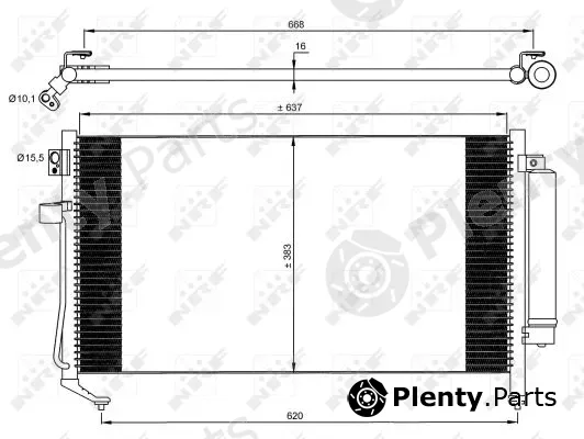 NRF 35869 — Condenser, air conditioning EASY FIT