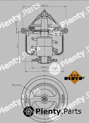 NRF 725190 — Thermostat, coolant EASY FIT