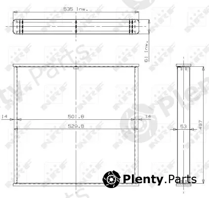 NRF 14628 — Core, radiator