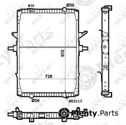 NRF 519709X — Radiator, engine cooling