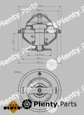 NRF 725098 — Thermostat, coolant EASY FIT